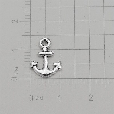 Marine Pendant Antique Silver Plated Mini Anchor Charms For