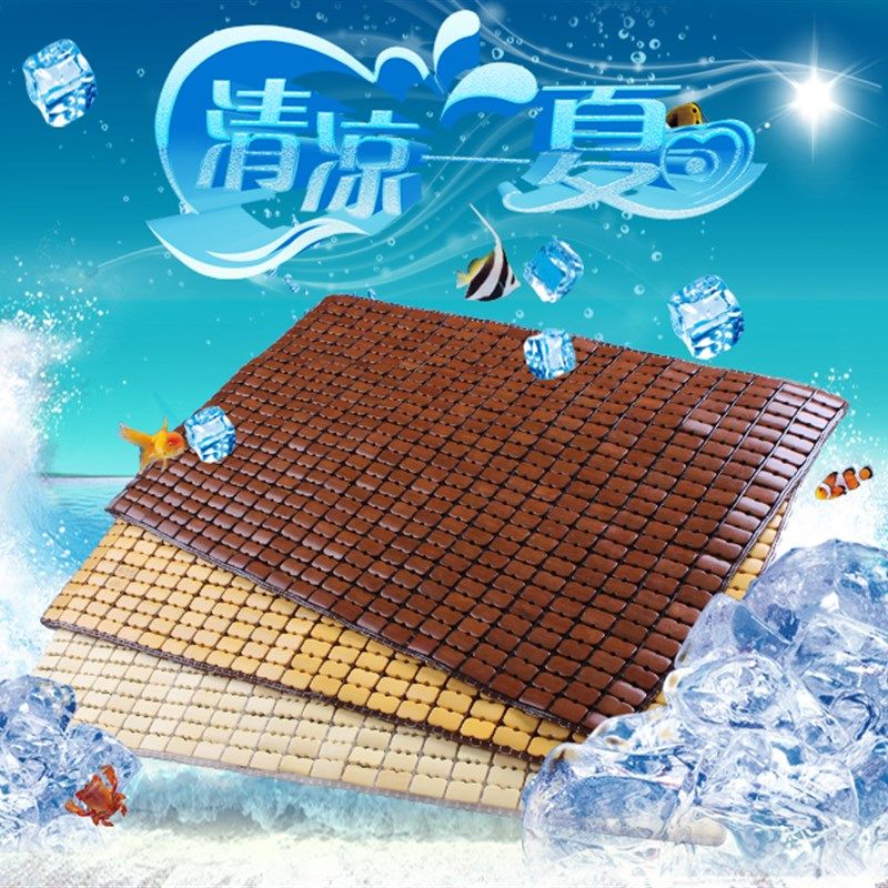 夏季麻将凉席枕头垫竹枕头麻将垫 麻将凉席枕头垫 单人凉席枕头片