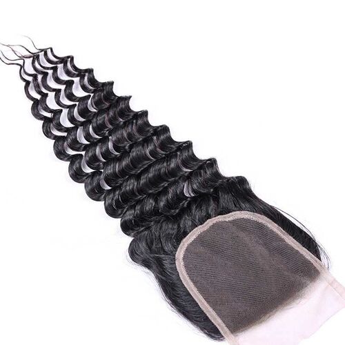 4*4lace Closure Deep Wave Factory Spot Front Lace Hair Block