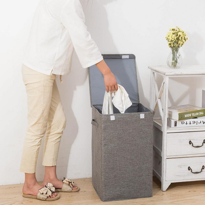 Extra large washable laundry basket clothes storage bucket图片
