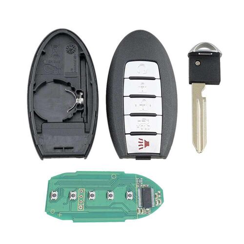 5 Button Smart Remote Car Key Fob 433Mhz ID47 Chip For Nissa