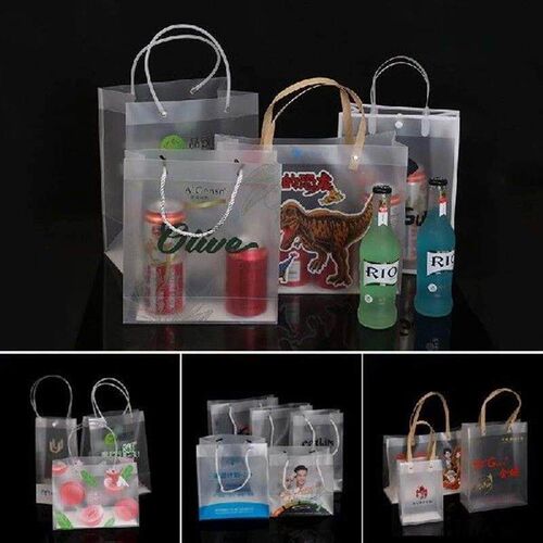 Frosted Tote Bag PVC Waterproof Transparent Eco-friendly