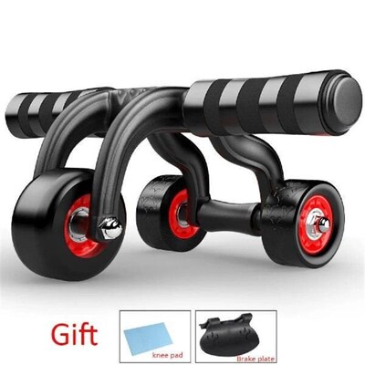 Four Wheels Abdominal Wheel Ab Rollers Fitness Waist and