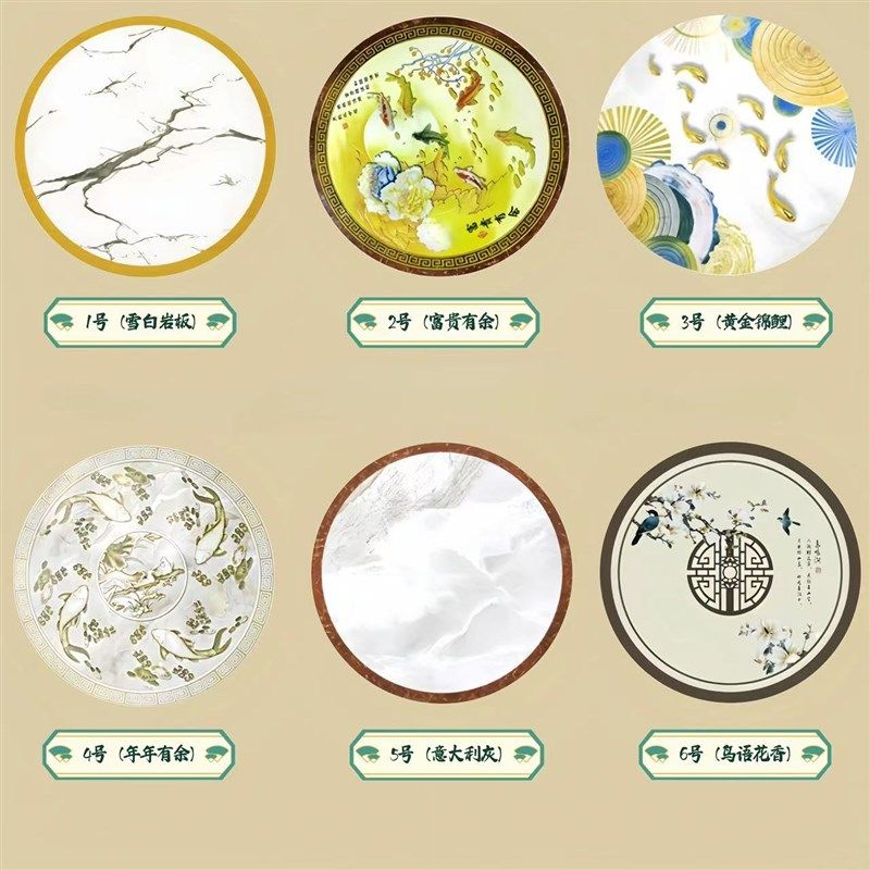 不锈钢加厚圆桌可折叠彩图转盘商用饭店吃饭大圆桌带电磁炉火锅桌,住宅家具,不锈钢/PVC餐桌,淘宝优惠券,粉丝福利购,淘宝优惠卷