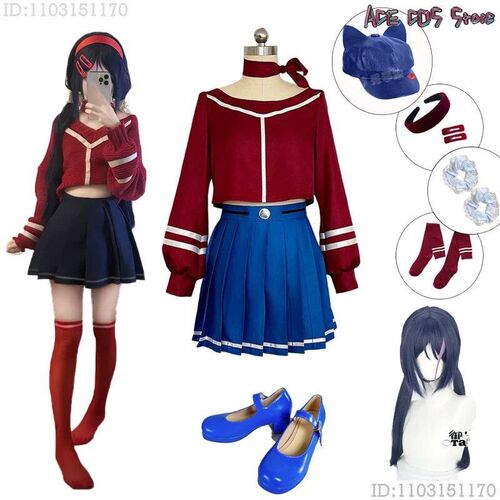 MiSide Crazy Mita Cosplay Game Cosplay Costume Wig RolePlay