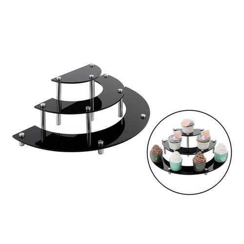Acrylic Riser Display Shelf for Figures, Cupcakes Stand She - 封面