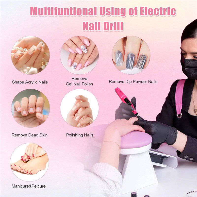Nail Sander Set Electric Nail Drill Machine Grinding Equipme