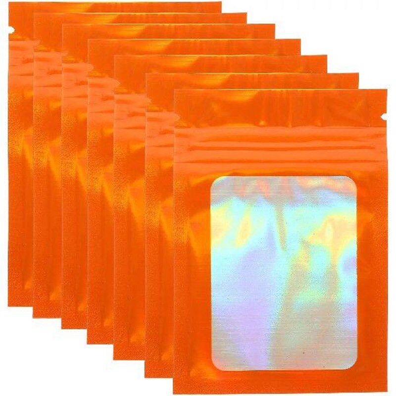 100 Pcs Gift Wrapping Bag Earring Packing Self Seal Pills - 实物图