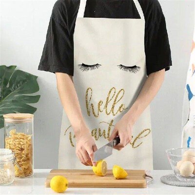 Lovely Eyelash Pattern Kitchen Apron Home Cooking Baking