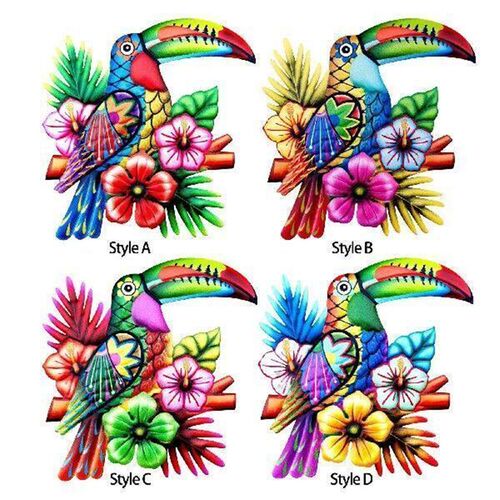 Modern Parrot Wall Sculpture Art Wall Hanging Decoration