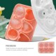 Cube Trays Rose Shaped Clear Molds Ice Gel Heart Silica