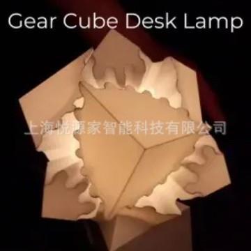 跨境亚马逊创意奇趣新Gear Cube Lamp Ceiling齿轮立方体天花板灯
