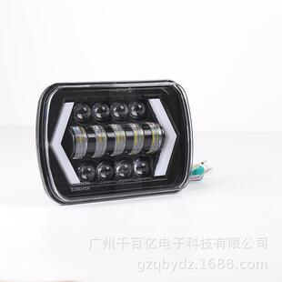 6X7 5X7方灯7寸方形55W头灯 牧马人YJ切诺基XJ卡车大灯 车灯
