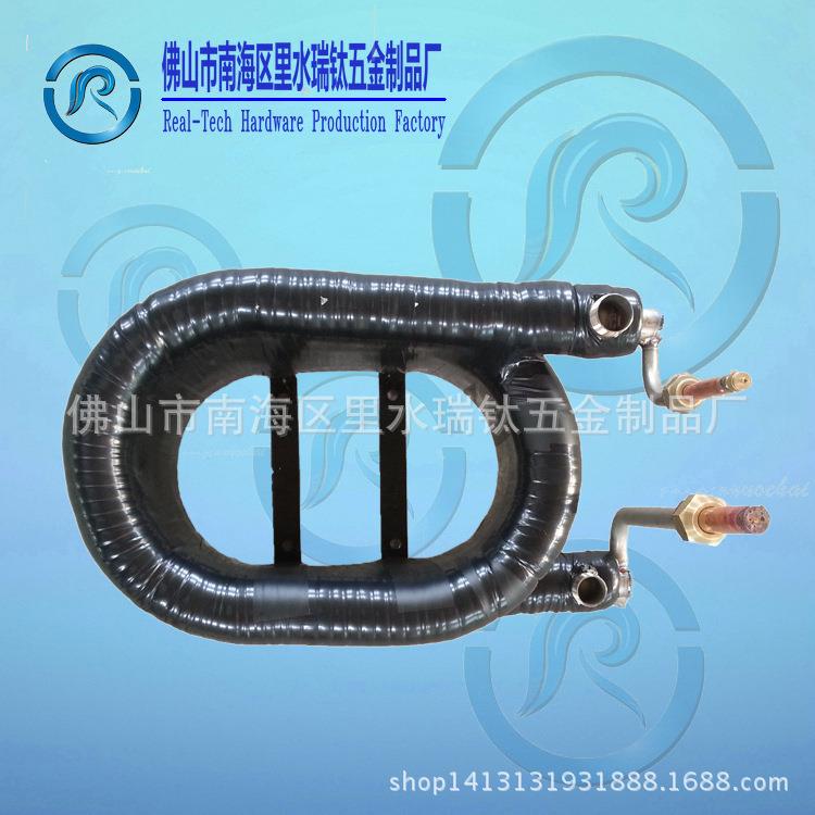 【制冷蒸发器】6HP钢钛复合套管换热器船用设备钛管换热器