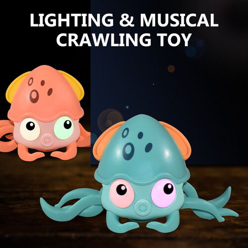 Kids Induction Escape Crab Octopus Crawling Toy Baby Electro