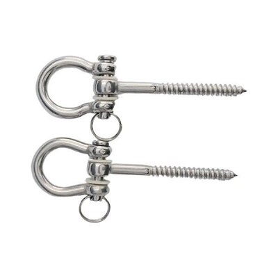 2Pcs Swing Hangers Rustproof Stainless Steel Screw Bracket