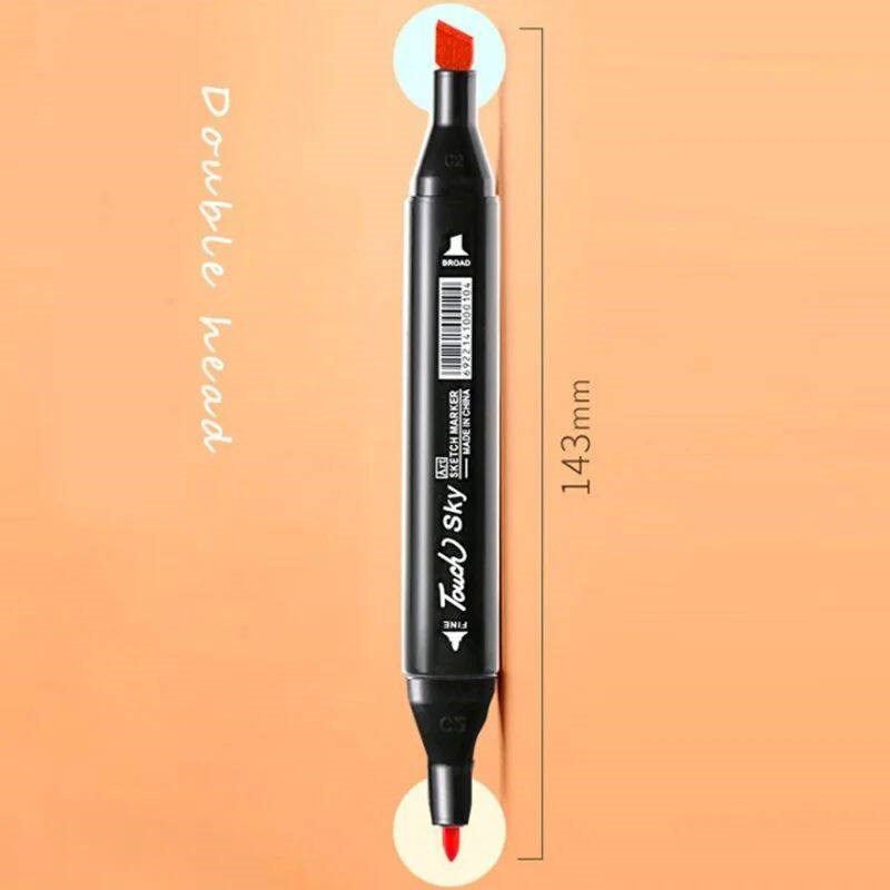 168 Colored Marker Pen Alcohol Felt Pen Set Art Supplies Mar图片
