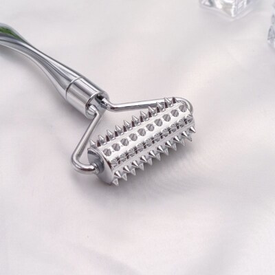Stainless steel pointed roller spatula massage ball stone fa