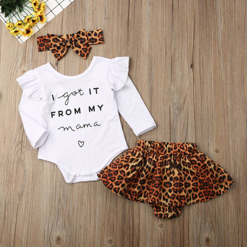 Citgeett Fall Autumn 3PCS Newborn Baby Girl Clothes Ruffle R