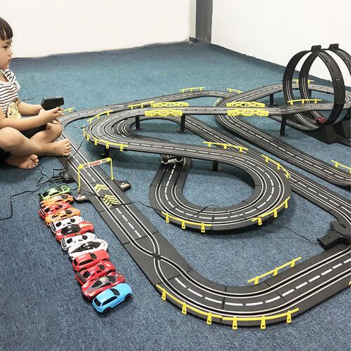 1:43 RC Railway Car Accessories Toy Electric Race Track Vehi