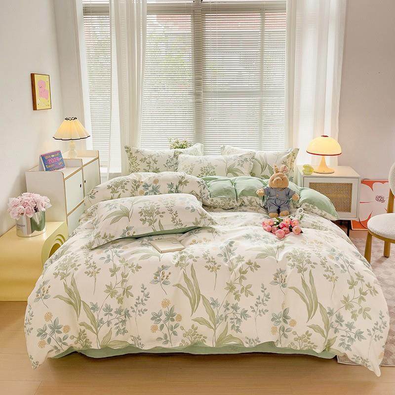 2024新款全棉单款学生四件套单人宿舍印花高密床单被简约被子,鲜花速递/花卉仿真/绿植园艺,割草机/草坪机,淘宝优惠券,粉丝福利购,淘宝优惠卷