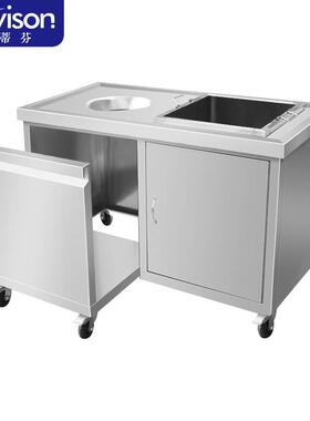 史蒂芬Stevison 商用不锈钢收餐车残食柜厨余垃圾多功能收残车