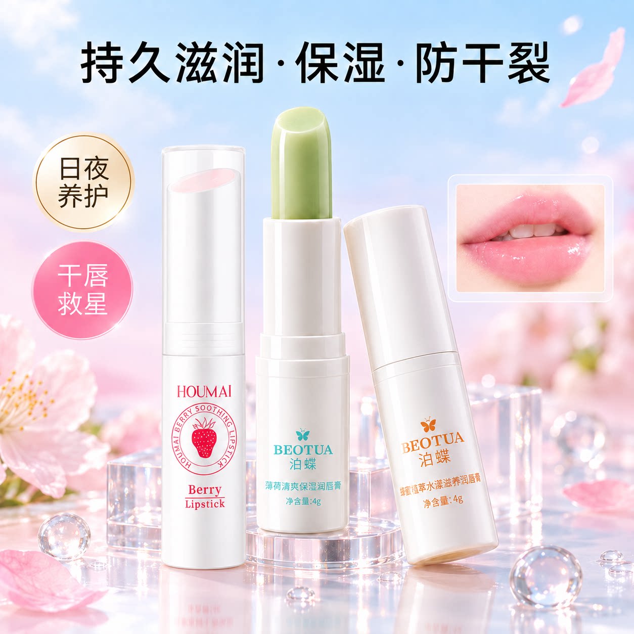 【懒人唇膏】长效水润保湿唇膏