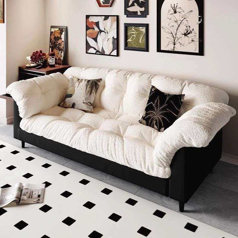 山茶花布艺沙发复古慵懒风直排小户型新款奶油风公寓客厅双人沙发,3C数码配件,其它配件,淘宝优惠券,粉丝福利购,淘宝优惠卷