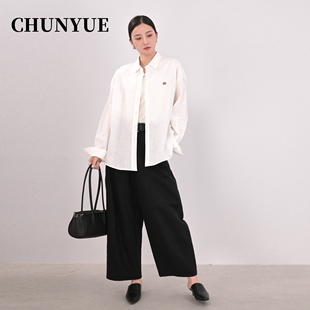 纯阅新款主咖来了女士高级感轻奢减龄港风穿搭上衣独特漂亮衬衣