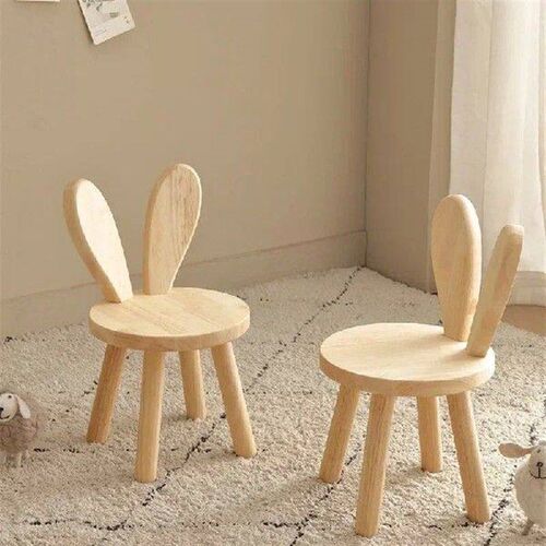 Household Wood Solid Stool Shoeshine Stool Children