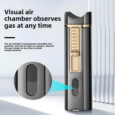 Metal Windproof Blue Flame Turbo礼物Butane Gas Cigar Lighter