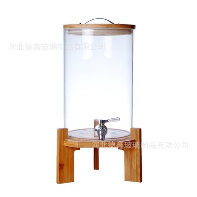 Large capacity sealed barrel with high borosilicate glass