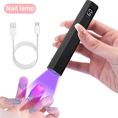 YIKOOLIN Mini Nail Lamp with LED Display Portable Mini UV Li