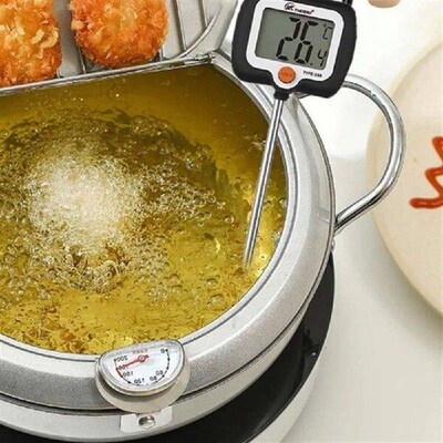 With Pot Clip Long Probe Fry Thermometer Electronic Units