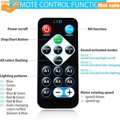 Sound Activated Party Lights with Remote DJ Lighting Disco