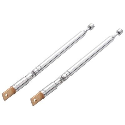 2PCS Replacement 25.4cm 10Inch 5 Sections Telescopic