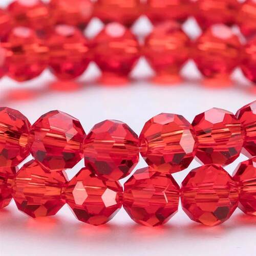 3 4 6 8mm Czech Round Crystal Beads Transparent Faceted Glas