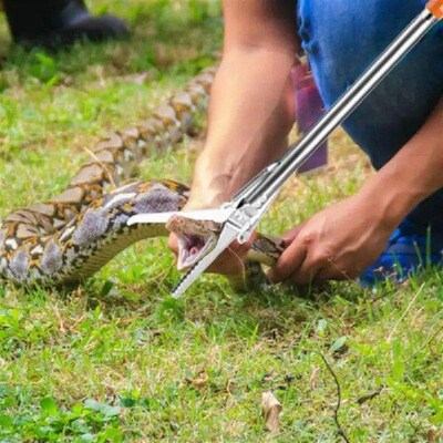 Multipurpose Snake Catcher Tongs Foldable Stainless Steel