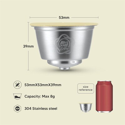 Reusable Coffee and Milk Foam Capsules for Nescafe Dolce Gus