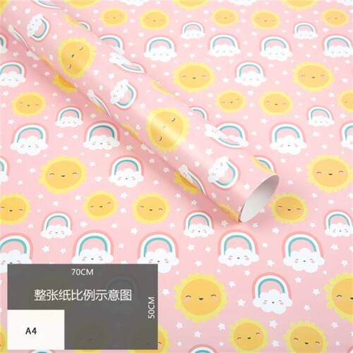 包装纸独角兽 kids birthday gift wrapping paper礼物包装纸男童