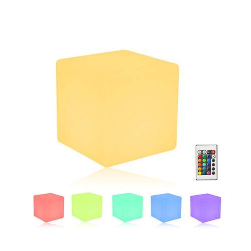 Bar atmosphere luminous square table lamp