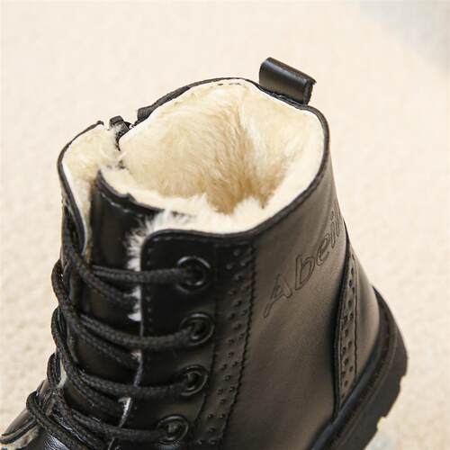 Boys Shoes Boots Childrens Leather Shoes Soft-soled Girls