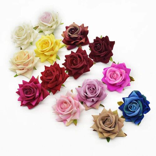 10Pcs Silk Roses Bridal Accessories Clearance Artificial Flo
