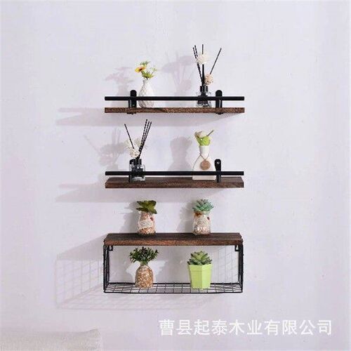 Bathroom Living Room Storage Display Floating Pine Wood