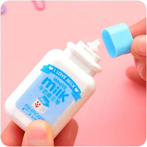 1pcs cute milky correction tape material escolar kawaii stat