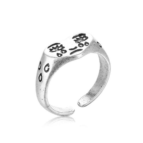 Retro mens ring punk exaggerated alloy ring cool and handso