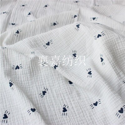 Doublelayer Gauze Printed 100 Cotton Crepe Kids Clothing Fab