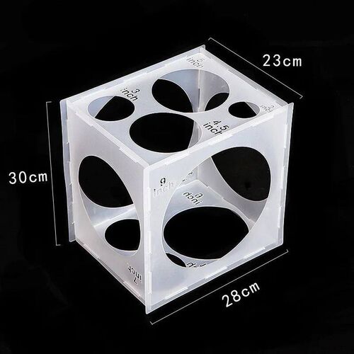 11Holes 2-10Inch Balloon Sizer Box Collapsible Balloons Meas