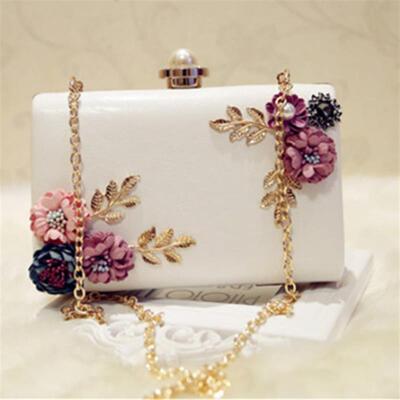 Fashion Women Leather Evening Bag Dinner Party Lady Wedding