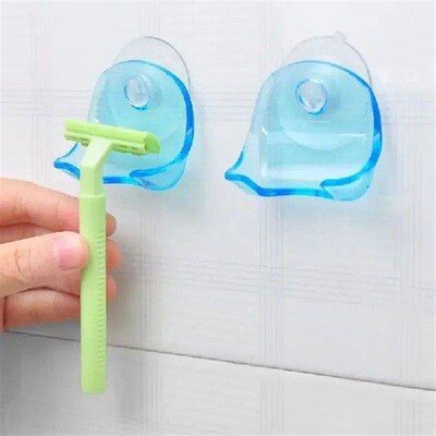 1pcs Toothbrush  Shaver Holder with Sucker Cup for Bathroom
